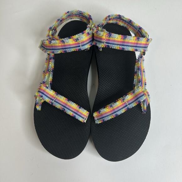 Teva Sandals Women's 10 Midform Universal Fray Frazier Multicolor 1118954 Shoe - Picture 5 of 8